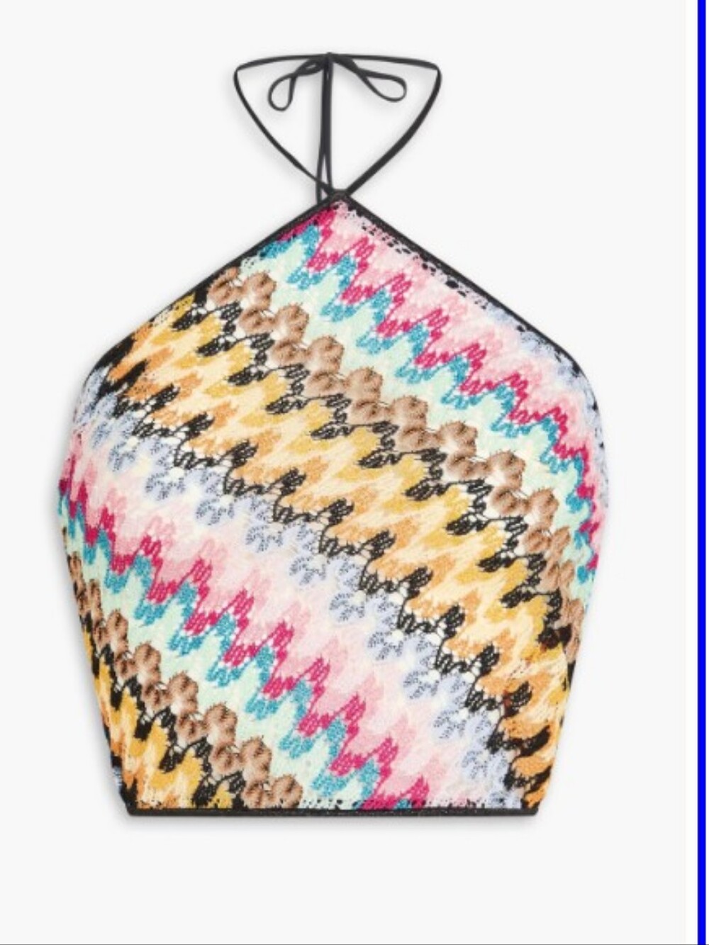 Missoni MulticolorHalter Crop Top, NET SIZE 38